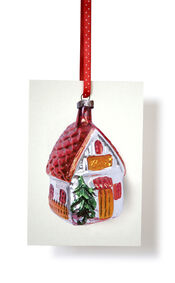 ECO kerstbal-kaarten aan lint van Tiny-Trees