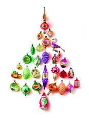 ECO kerstkaart/kerstballenboom van Tiny-Trees