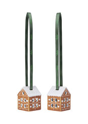 Kähler Design Gingerbread hang ornamenten set van 2 van Kähler Design