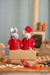 Sinter- en Pietermuizen van vilt van Sjaal met Verhaal