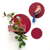Magneetsticker set cirkel burgundy van Groovy Magnets