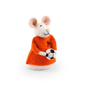 Decoratie Muis met Voetbal van Sjaal met Verhaal